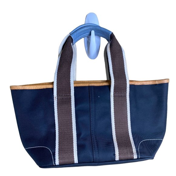 coach Mini Hampton lunch tote nylon bag blue designer - Picture 2 of 8